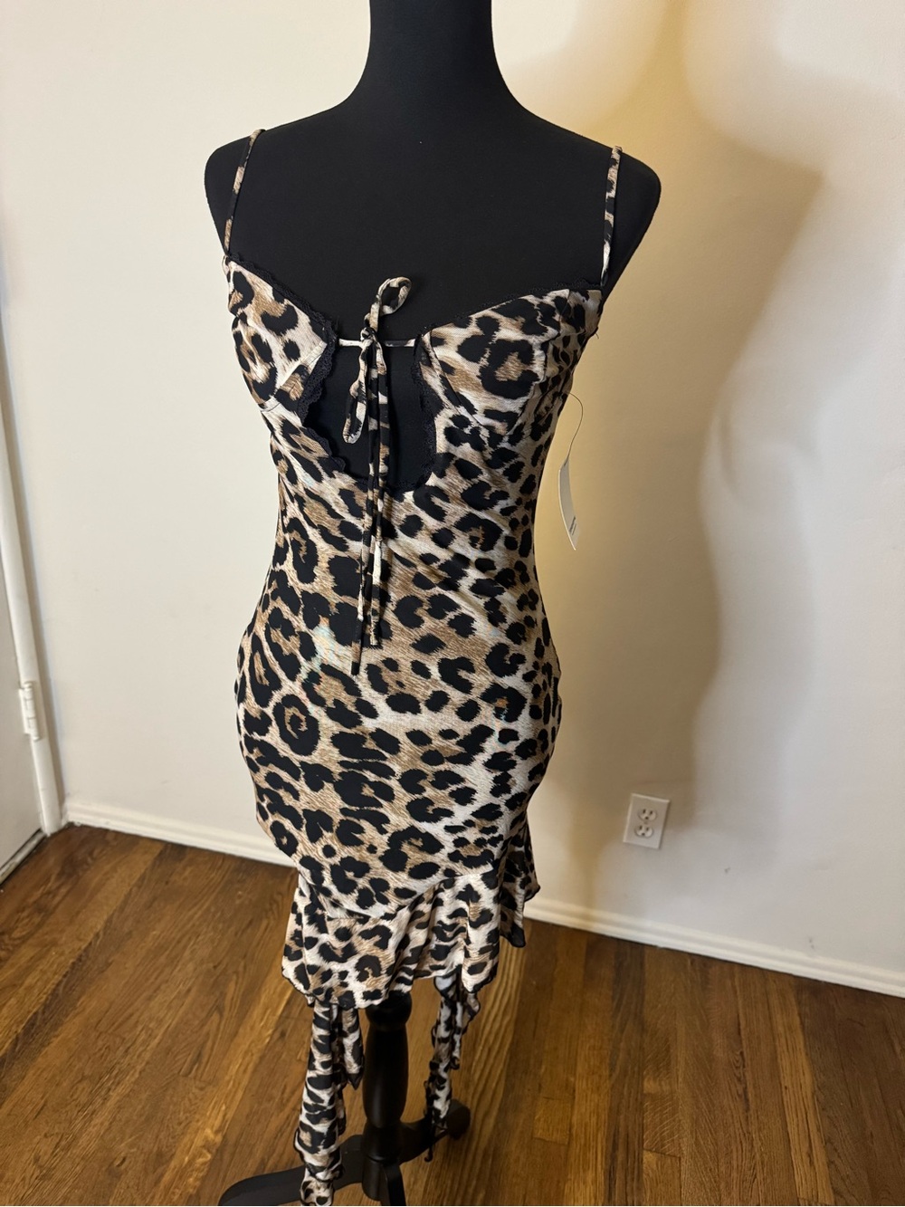 Bear Dance Black Leopard dress